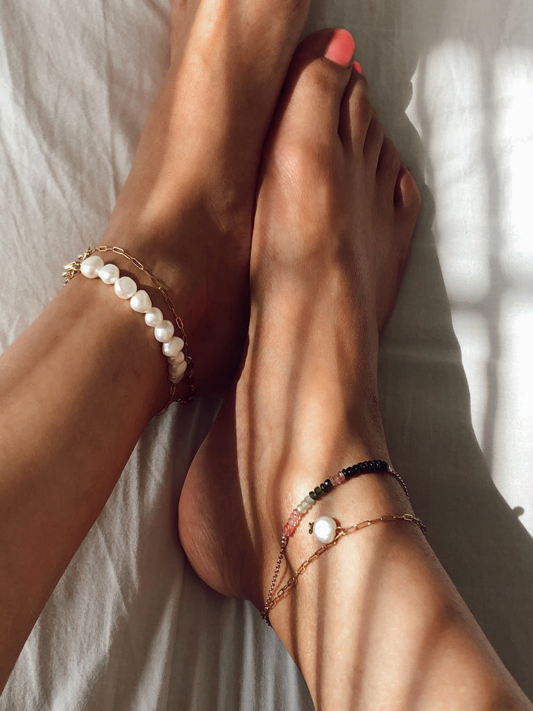 APPROPRIATELY PERLE: PEARL ANKLET