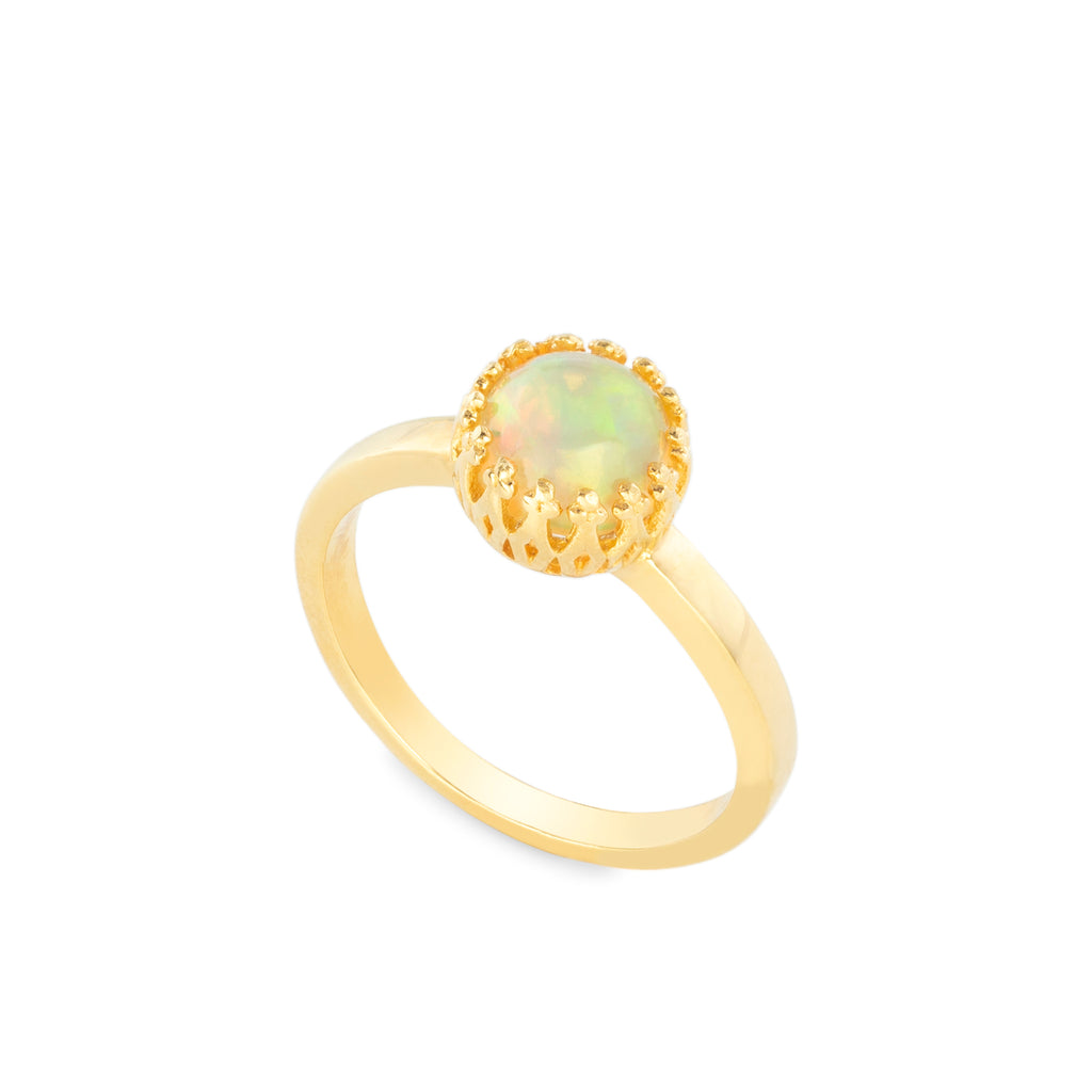 REFLECTIONS. OPAL DOME RING